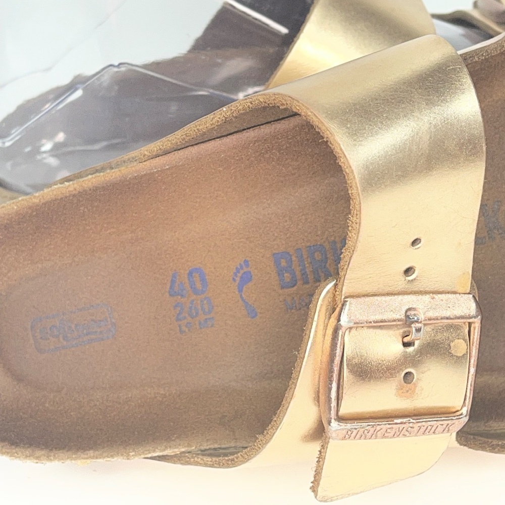 Women’s Gold Arizona Birkenstocks size 40 - Picture 7 of 7